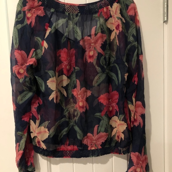 Lucky Brand Women’s by Dale Hope Floral Blouse | size small | like new - Picture 5 of 6
